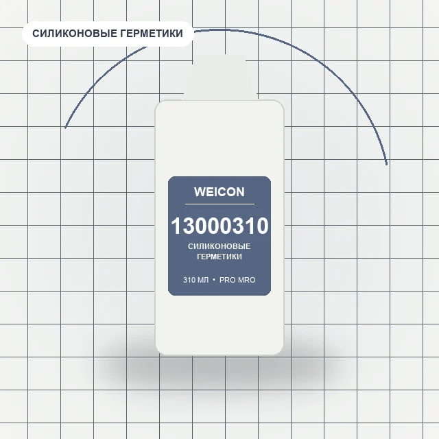 10000409 WEICON (310 мл) Силикон А (Прозрачный) / wcn13000310